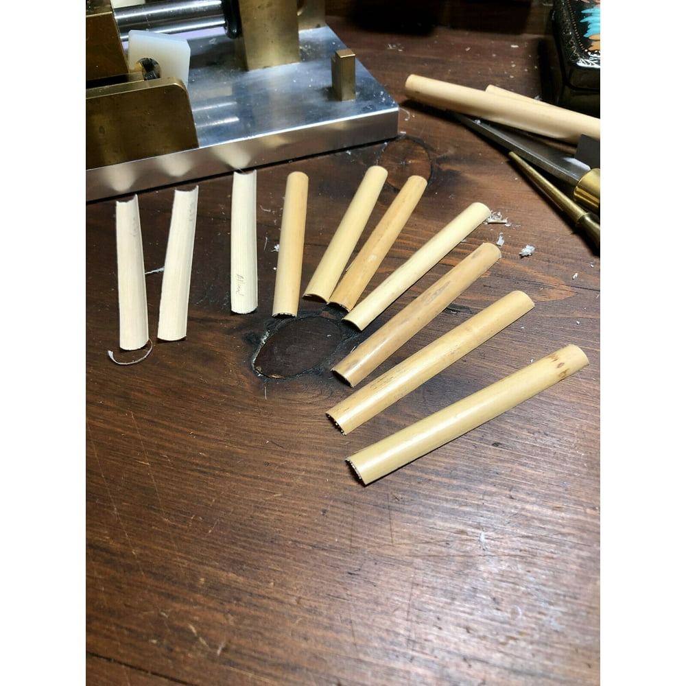 GOUGED OBOE CANE,10 pcs GOUGED ON ROSS MACHINE, 10.5 DIAMETER, QUALITY
