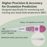 Microlife Digital Basal Thermometer 1/100th Accurate for Fertility Prediction and Ovulation Tracking