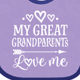 thumbnail image 4 of Inktastic Great Grandparents Love Me Grandkids Boys or Girls Baby Bib, 4 of 4