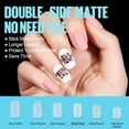thumbnail image 2 of REJODA-Soft Gel Nail Tips - 360PCS Short Square Round Nail Tips for Gel Nails No Need File Base Coat Double Sided Matte Acrylic Nails, Full Cover Clear False Nails Tips for Nail Extension 15 Sizes, 2 of 4