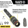 thumbnail image 2 of shiyou-Klein Tools 32766 Impact Driver, 3-in-1 Impact Flip Socket and Bit Holder, 1/4-Inch and 5/16-Inch Hex Drivers, 3-Inch Length, 2 of 4