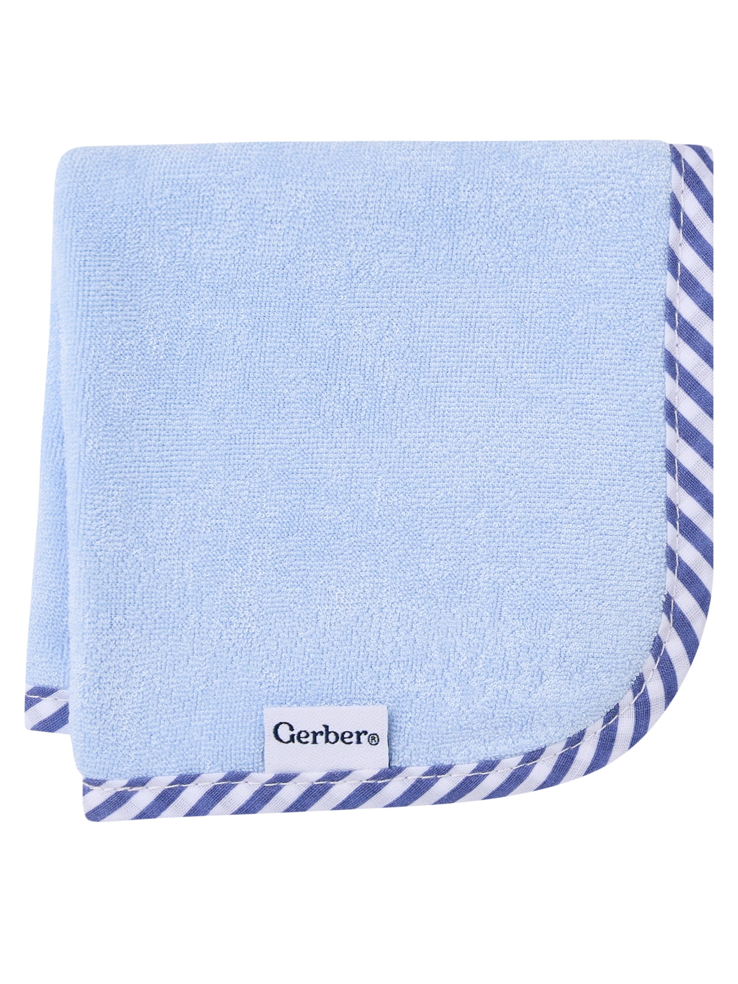 Gerber Baby Boy Blue Absorbent Knit Terry Washcloth, 6-Pack, One Size