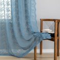 thumbnail image 4 of Cortinas YJ YANJUN Stone Blue Encaje Transparente 132 x 160 cm, 4 of 6