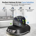 thumbnail image 4 of Superjoe Helmet & Cap Care Machine, Black Hat Helmet Care Machine with Steam Iron, UV Light, O₃ ozone & 3-Color Lighting, Restore Misshapen Cap Shape, Helmet Hat Cleaner for Various Hats and Helmets, 4 of 10