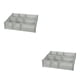 thumbnail image 4 of Naiovety Separadores de cajones ajustables, combinación ordenada y eficiente sin almacenamiento, fabricados con poliestireno, gris Serenity, 3 Gris serenidad 3 piezas/juego 2Conjunto, 4 of 6