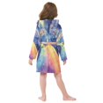 thumbnail image 6 of BZSMCE Bathrobes Belt Hooded Galactic Cat Journey Creative Pattern, 6 of 8