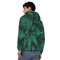 thumbnail image 4 of Honeii Green Leave Fern Print Hoodies for Men, Pullover & Full Zip, Breathable Zip up Hoodie, Sweatshirt-3X-Large, 4 of 5