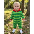 thumbnail image 4 of RUINIXCW Toddler Baby Boy Girl Halloween Caterpillar Costume Newborn Infant Baby Fleece Jumpsuit Warm Fall Winter Clothes Long Sleeve Striped Hooded Romper, 4 of 10