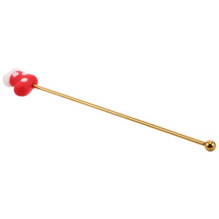 Milisten Holiday Drink Stirrer with Christmas Decorations, Reusable Cocktail Mixer for Parties and Festive Celebrations