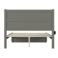 thumbnail image 5 of AFI NoHo 14" Queen Wood Platform Bed Frame with Foot Drawer Storage, Grey, 5 of 7
