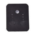 thumbnail image 2 of Paper 1 bag Paper and Plastic Jewelry Display Cards with Plastic Back for Hanging Earring Display Rectangle Black 49x40x5mm Hole: 1.4mm and 6mm 100sheets/bag, 2 of 2