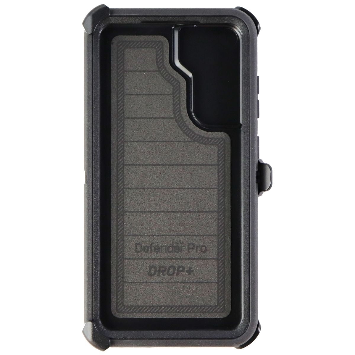 OtterBox Defender Pro Series Kickstand Flip Cell Phone Case for Samsung Galaxy S21 FE, Black