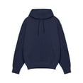 thumbnail image 2 of Innerwin Sweatshirts Drawstring Men's Hoodies Fall Solid Color Thick Hooded Sweatshirt Navy Blue XL, 2 of 3