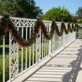 thumbnail image 4 of Northlight 50' x 4" Unlit Shiny Green/Red Tinsel Christmas Garland, 4 of 4