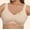 Beige, variant on Stamzod Plus Size Womens Wireless Bra Wire Free Comfort Push Up Underwear Daily Bras Bralette