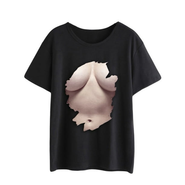 jovati Womens Womens Plus Size Big Chest T-Shirt Shirt Short SleeveT-Shirt  Shirt Top