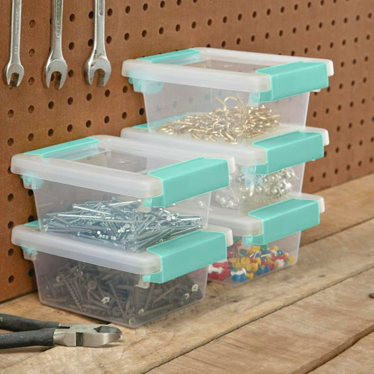 Sterilite Small Clip Box Clear Plastic Storage Tote Container w/ Lid, 18  Pack for Adults