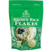 EDEN Brown Rice Flakes - Toasted & Rolled, Organic, 100% Whole Grain, 16 Ounce (Pack of 6)