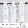 thumbnail image 4 of Cortinas opacas Beauoop Floral 100% opacas, 214 x 213 cm, color gris, 4 of 9