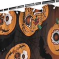 thumbnail image 3 of Sugar Skull Pumpkins Halloween Pattern Shower Curtain 72"x84" ,Bathroom Decorative Shower Curtains Set with 12 Hooks,Modern Waterproof Washable Shower Curtain, 3 of 6