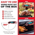 thumbnail image 2 of Alpha Grillers Instant Read Meat Thermometer for Grill and Cooking. Best Waterproof Ultra Fast Thermometer with Backlight & Calibration. Digital Food Probe for Kitchen, Outdoor Grilling and BBQ!, 2 of 4