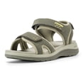 thumbnail image 1 of FitVille Women's Wide Arch Support Sandals Adjustable Ankle Strap Flat Sandals For Women, 1 of 6