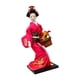 thumbnail image 5 of 2 piezas BLESIY Kimono Japonés Geisha Doll Oriental Ancient Kabuki Estilo nacional Hecho a mano rosa rojo, 5 of 8