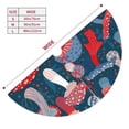 thumbnail image 5 of Kll 48" Christmas Tree Skirt Colorful Mushrooms Xmas Tree Skirts Mat For New Year Xmas Holiday Party Indoor Outdoor Home Decoration, 5 of 9