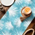 thumbnail image 3 of Table Runners 90 Inches Long Dress Scarves, Aqua Blue Palm Leaves Coastal Farmhouse Coffee/Dining/Kitchen Table Decor Table Runner for Living Room, Summer Tropical Botanical 13x90 Inch, 3 of 9