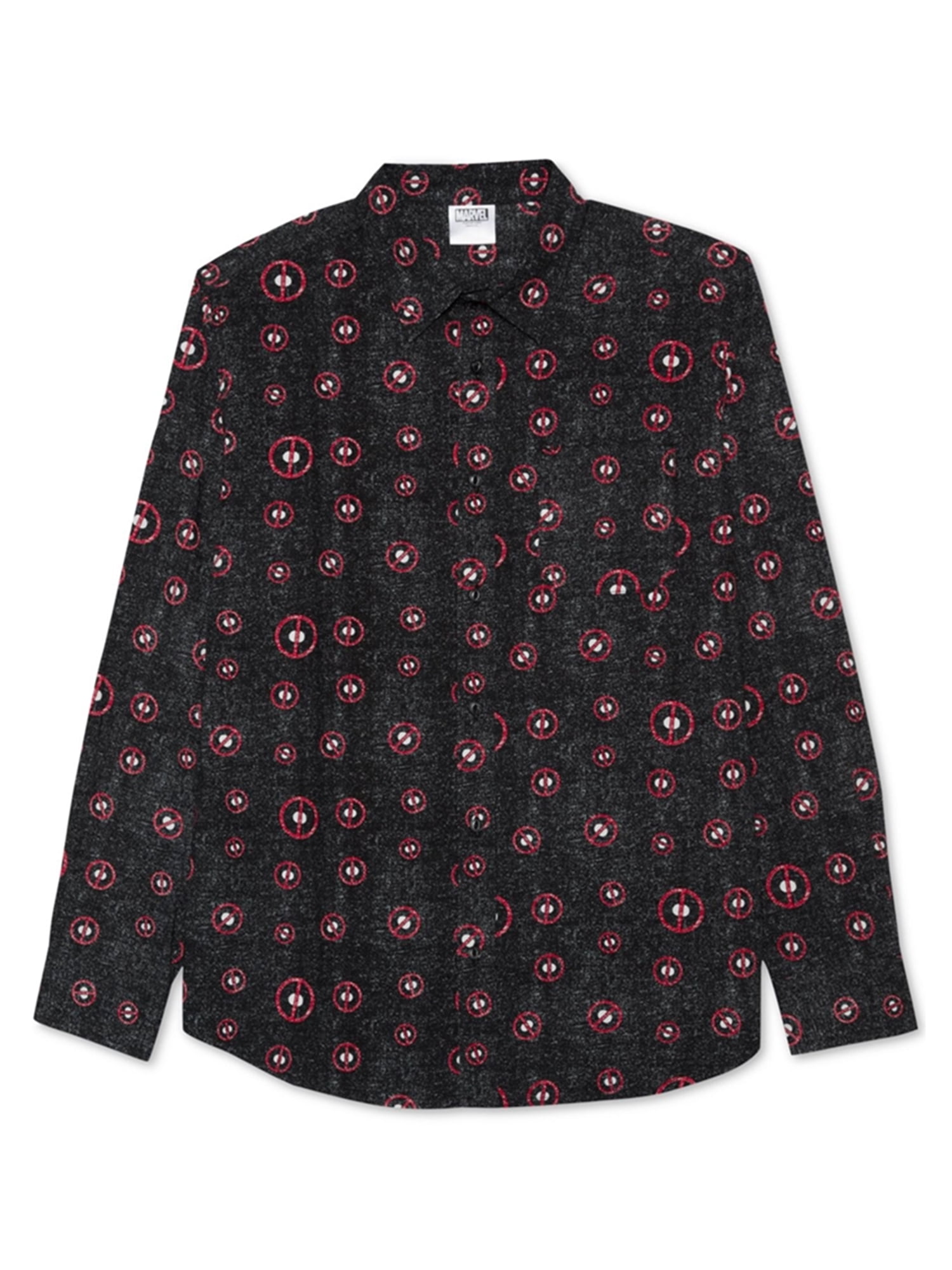 deadpool button down shirt