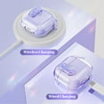 thumbnail image 5 of (with Safety Lock) Clear Case Compatible with Airpods 4 Cases 2024 Women, Cute Soft TPU Transparent AirPods 4th Generation Case iPods 4 Earbuds Case Girl Strawberries Keychain for Airpod iPod 4th Gen, 5 of 13