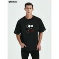 thumbnail image 3 of Whichone On & Off Button Casual Graphics Design Men's Tshirt With Short Sleeve S-3XL, 3 of 9