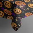 thumbnail image 5 of Halloween Pumpkins with Witch Hats Rectangle Tablecloth 60"x120",Waterproof Polyester Rectangle Table Cloth, Wipeable Spillproof Polyester Tablecloth for Dining, Camping, Indoor and Outdoor, 5 of 6