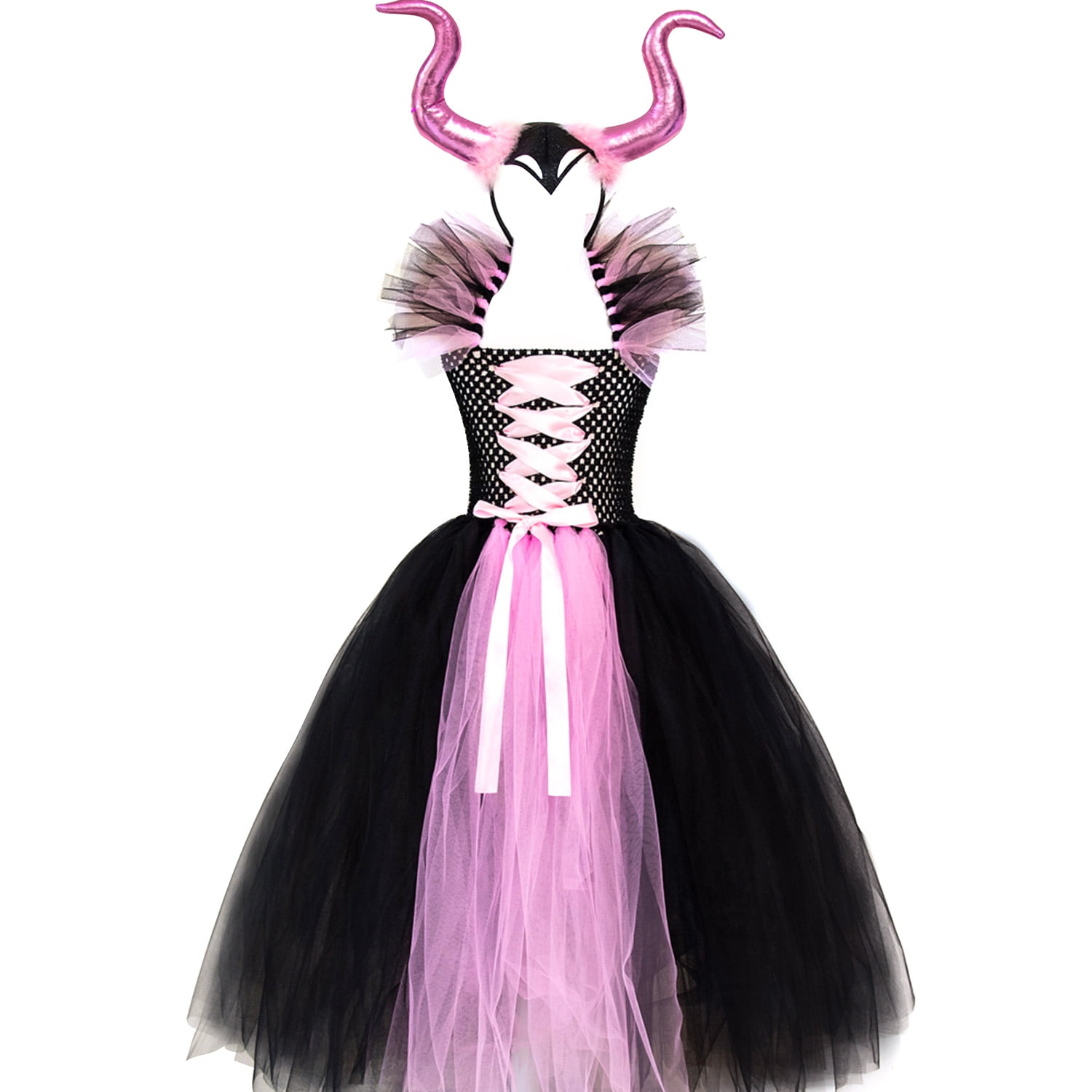 KIRALOVE - Costume Sorcière Fille Violet Noir Halloween Carnaval Ta M 4 5 Ans Idee Cadeau Fete Amz B0brqghkn8