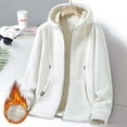 thumbnail image 2 of Xudanell Men Hoodies Casual Winter Hoodies for Men with Pockets Full Zip up Long Sleeve Sweatshirt Sports Hooded Jacket (White,XXL), 2 of 6