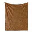 thumbnail image 1 of Ethnic Soft Flannel Fleece Throw Blanket, Grid Design from Indonesia Indigenous Labyrinth Javanese Culture, Cozy Plush for Indoor and Outdoor Use, 50" x 70", Pale Caramel, by Ambesonne, 1 of 6