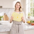 thumbnail image 7 of Flexible Silicone Cutting Board Mat Yellow Lemon Design for Kitchen Prep, 7 of 7
