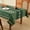 Fine Yarns- Green, Celtic Knot, variant on Table Cloth Rectangle Table Cover 118x57 Inch Faux Linen Wrinkle Free and Waterproof Moss  Camping Graduation Rectangle Indoor Outdoor Tablecloth for Party