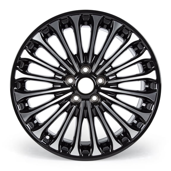 Focalmotors Alloy 18 Rim 5X108mm, Black for 2013-2016 Ford Fusion 18x8inch 5-Lug