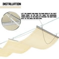 thumbnail image 3 of TANG Sunshades Depot Beige Pergola Shade Cover Retractable Replacement Awning Canopy Wave Shade 7'x28' Customized, 3 of 5