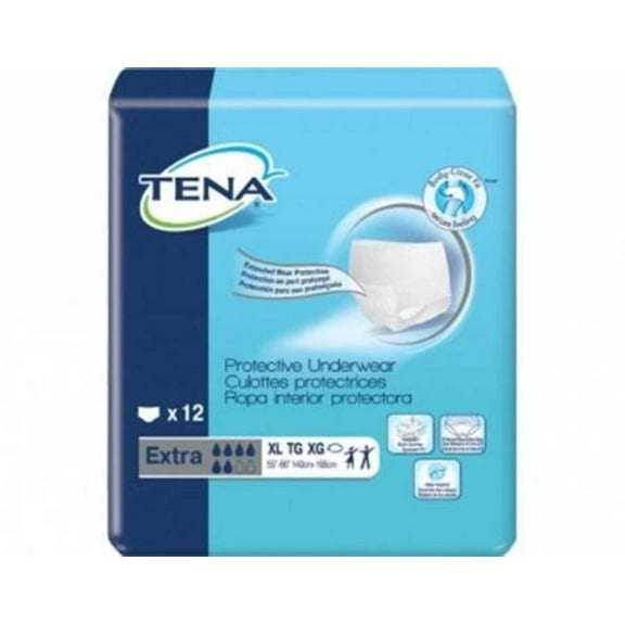 Tena Adult Absorbent Pull On Heavy Absorbency Incontinence Underwear, XL, 48 Ct