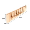 thumbnail image 4 of Perchero de pared con forma de piano, perchero de pared con ganchos, perchero de pared para... 8 ganchos, 4 of 9