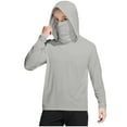 thumbnail image 5 of dazeni Kids UPF 50+ Hooded Sun Shirt with Mask Boys Girls SPF UV Sun Protection Long Sleeve Hoodies Tops Lightweight Athletic Hiking Running Fishing Shirts 4-15 Years, 5 of 9