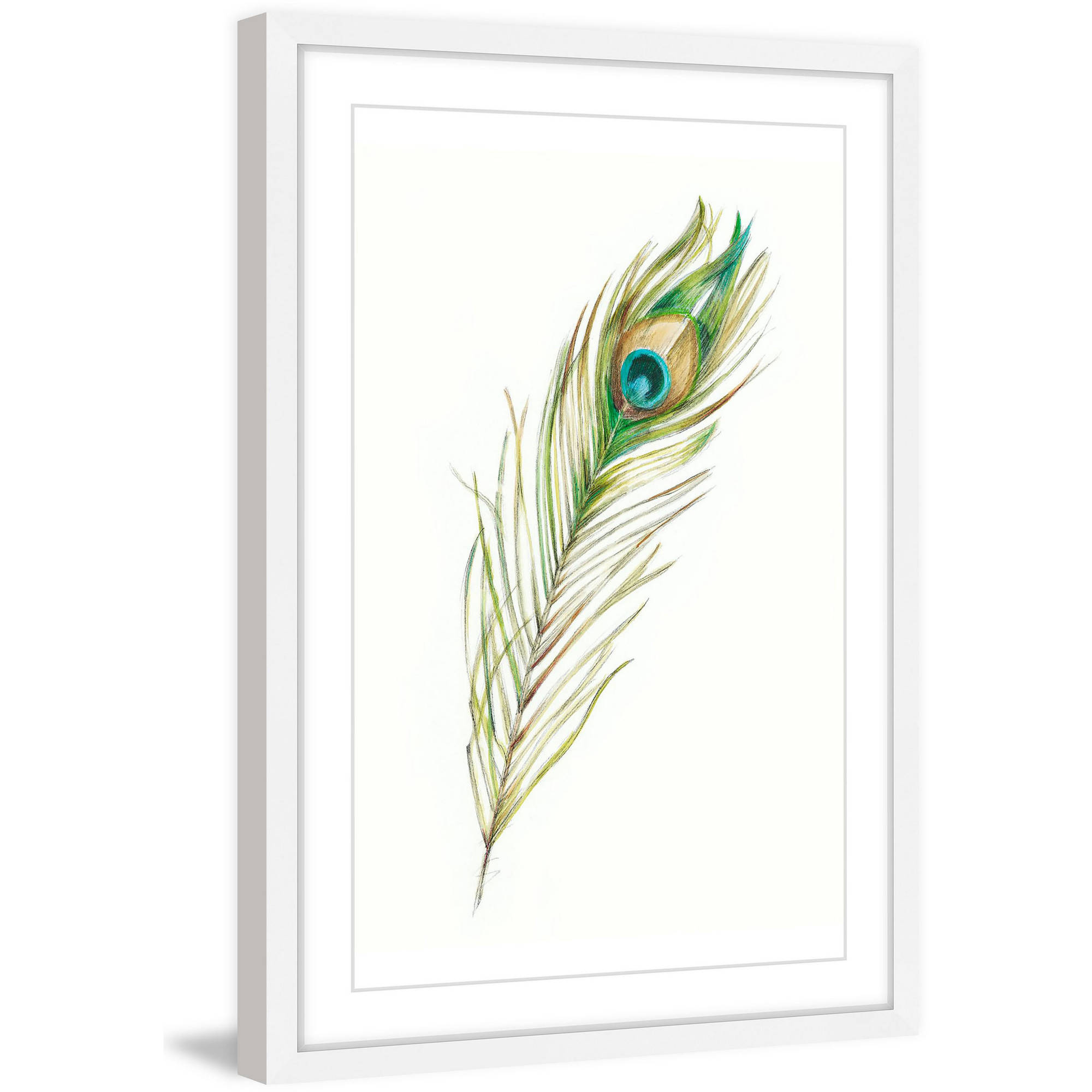 Marmont Hill "Feather Eye" Framed Painting Print