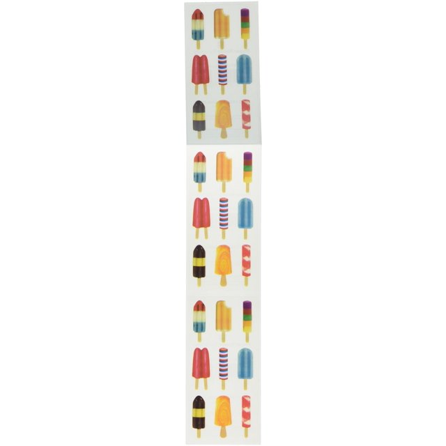 Paper House Productions ST-2179E Photo Real Stickypix Stickers, 2-Inch by 4-Inch, Popsicles (6-Pack)