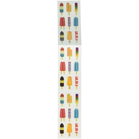 Paper House Productions ST-2179E Photo Real Stickypix Stickers, 2-Inch by 4-Inch, Popsicles (6-Pack)