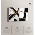 thumbnail image 2 of Gilded Glam Night 2 Panel Set Canvas Print Minimalist Wall Decor by Art Remedy, Gallery Wrapped, 10 x 15, 2 of 4