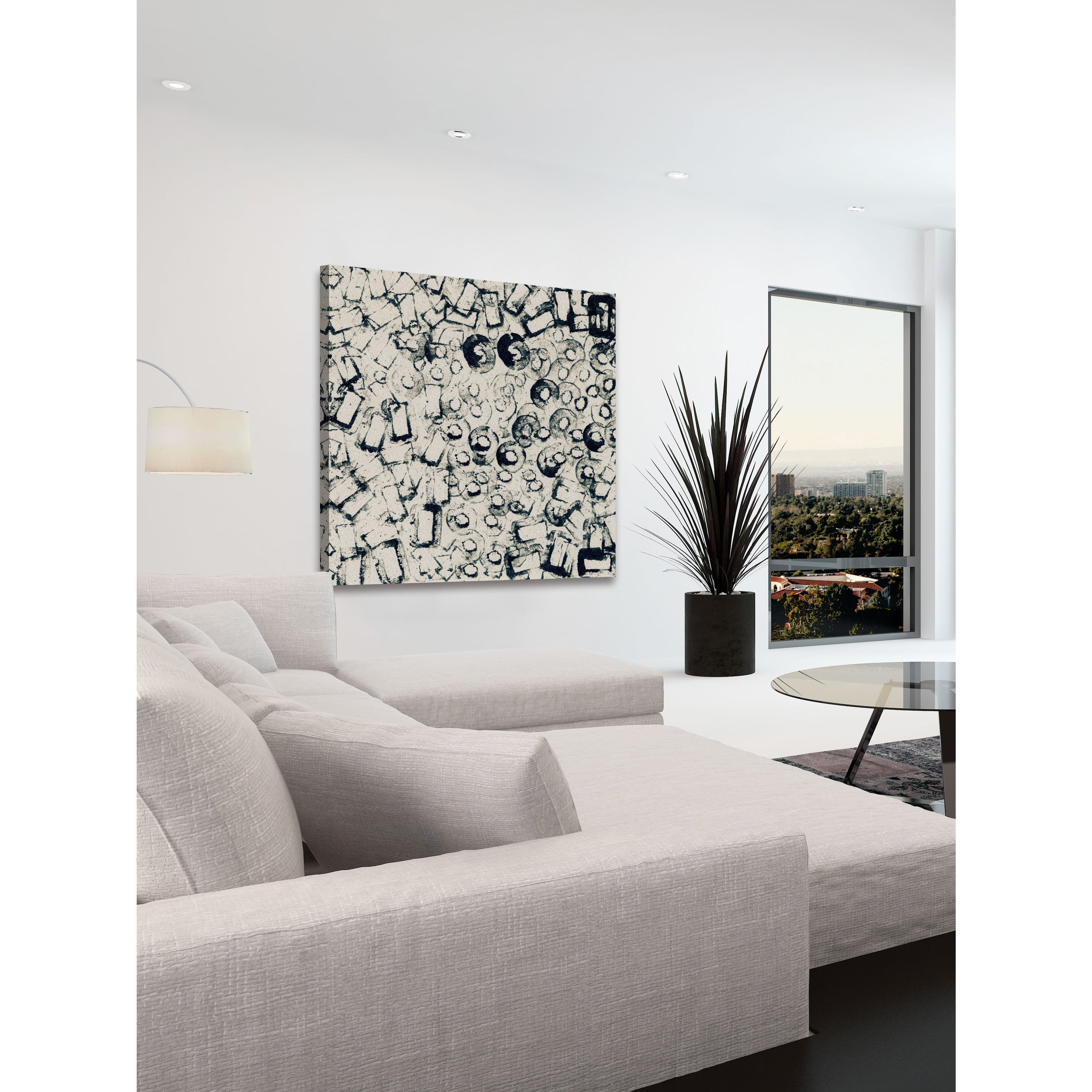 "Broken Components" Painting Print on Wrapped Canvas