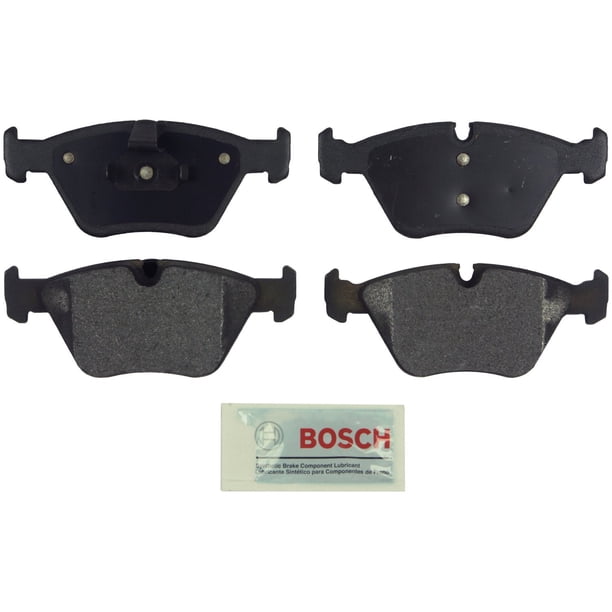 Juego de pastillas de freno de disco Bosch BE946 azules semimetálicas para BMW