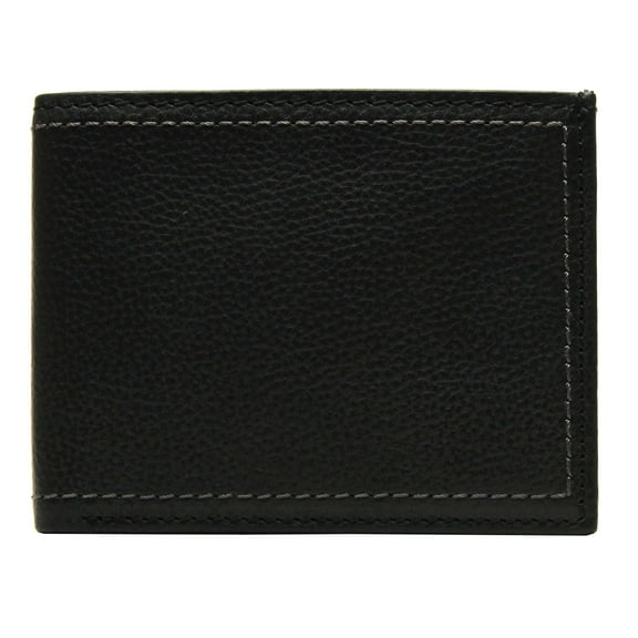 George Male Casual Dressy Trifold Wallets, Black